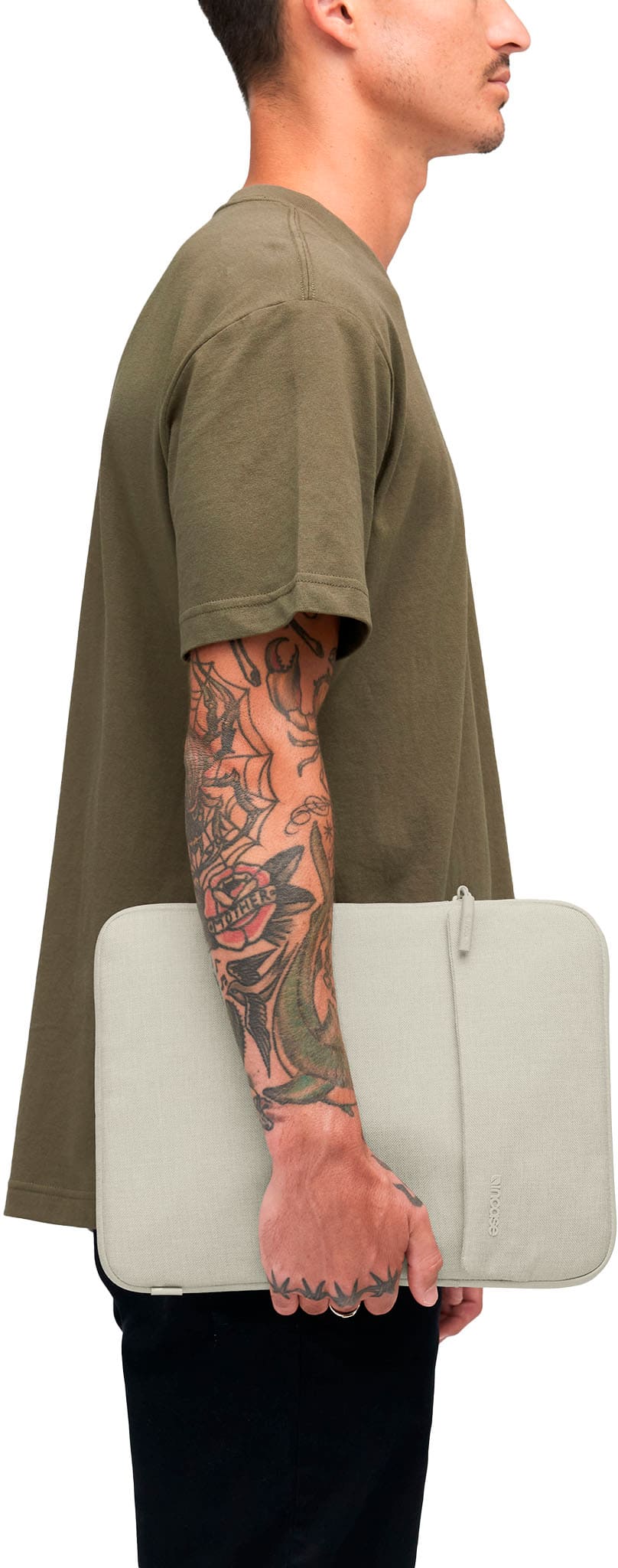 Alt View 12. Incase - Crosstown Sleeve for 14" Laptop - Limestone.