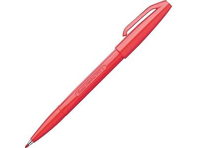 Alt View 1. Pentel -  Sign Felt Pens, Fine Point, Dozen  - Red Ink.