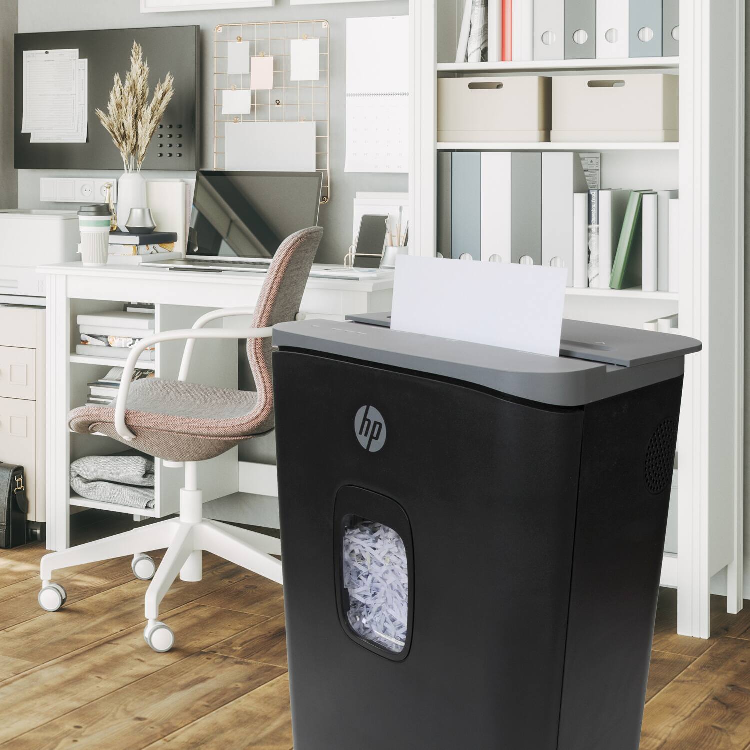 Alt View 25. HP - 20-Sheet Crosscut Paper Shredder.