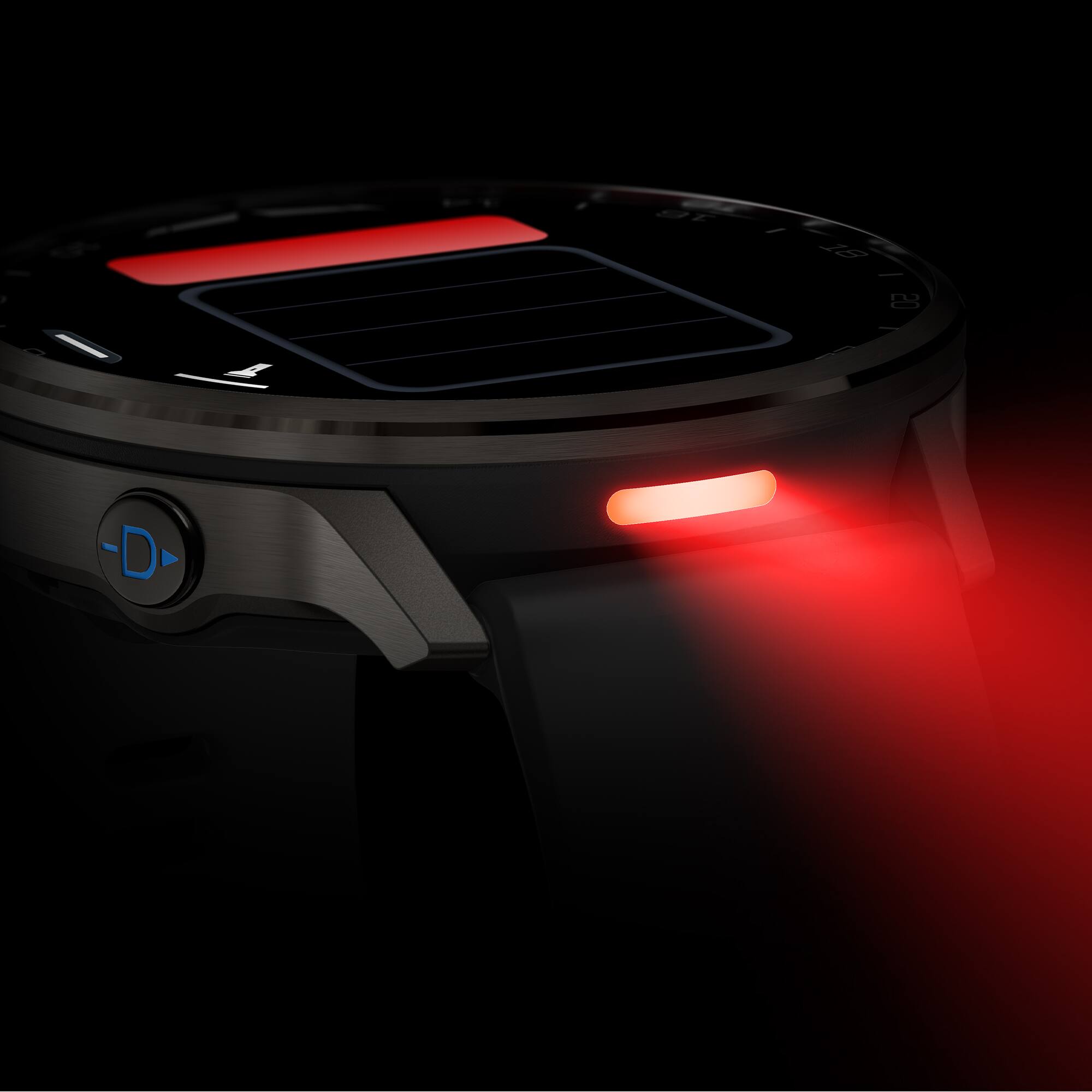 Back. Garmin - Garmin D2 Air X15 Aviator Smartwatch - Slate with Black Bundle - Black.