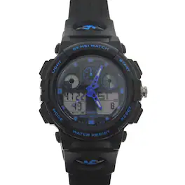 Stock Preferred - Men’s Military Digital Analog Sports Watch – Waterproof Quartz Wristwatch with Alarm, Chronograph & Dual Time Display - Blue