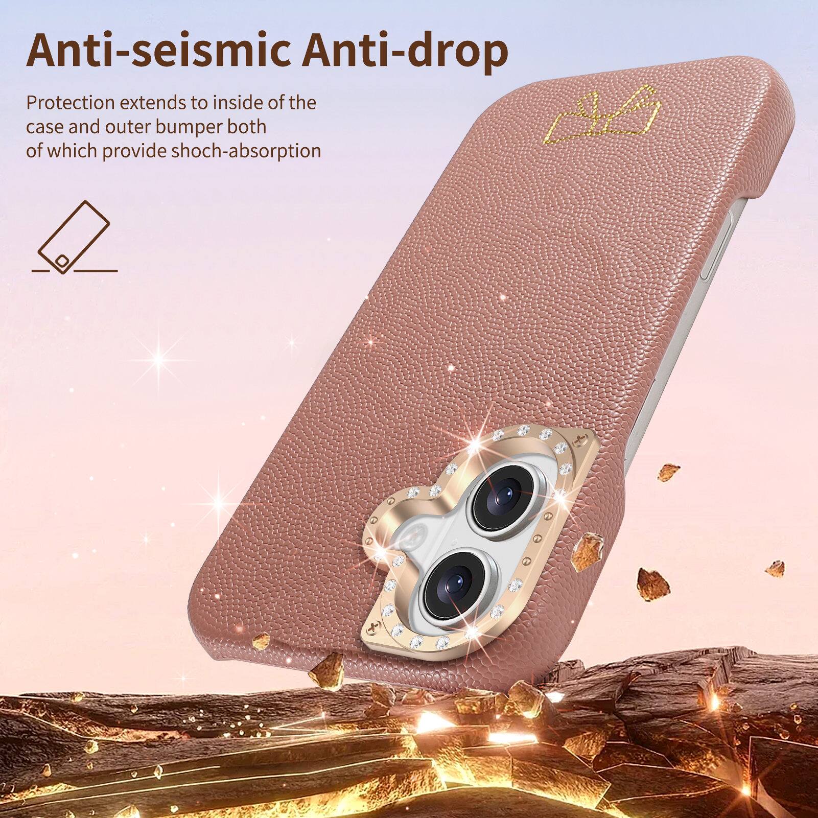 Anti-seismic Anti-drop Protection extends to inside of the case and outer bumper both of which provide shock-absorption