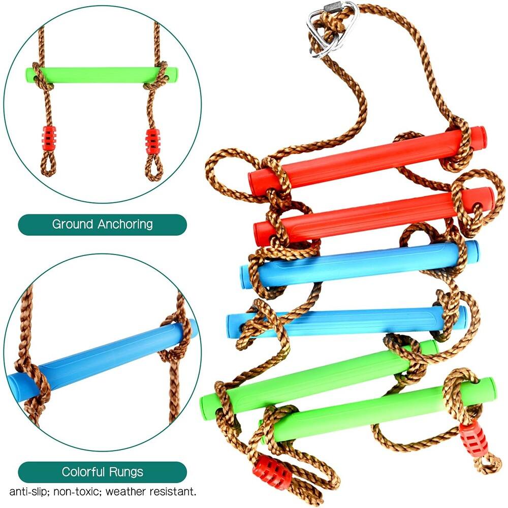 Ground Anchoring

Colorful Rungs
anti-slip; non-toxic; weather resistant.