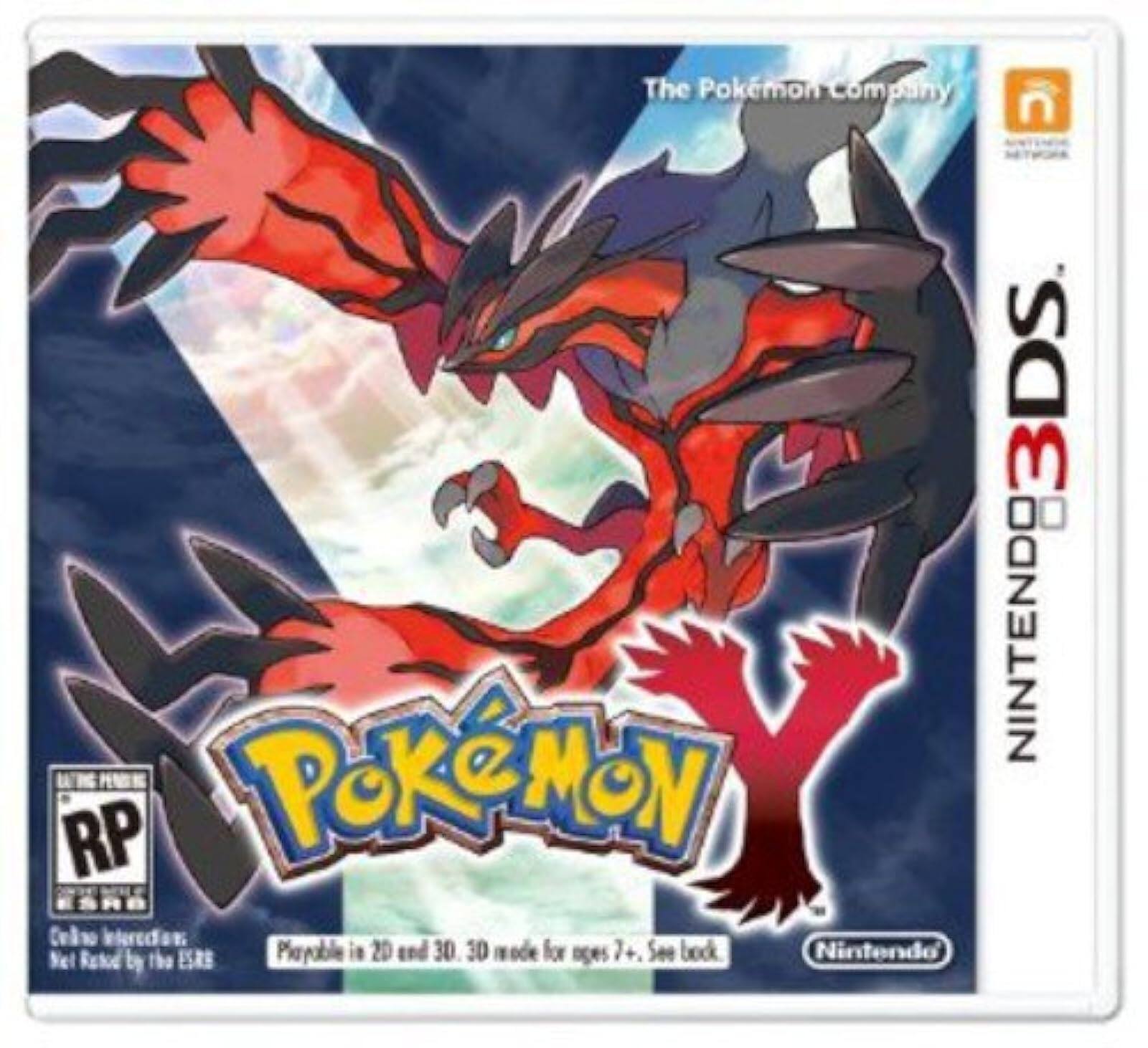 The Pokémon Company  
Nintendo 3DS  
Pokémon  
RP  
Rating Pending  
Content Interactions:  
Not Rated by the ESRB  
Playable in 2D and 3D. 3D mode for ages 7+. See back.  
Nintendo - E (Everyone)