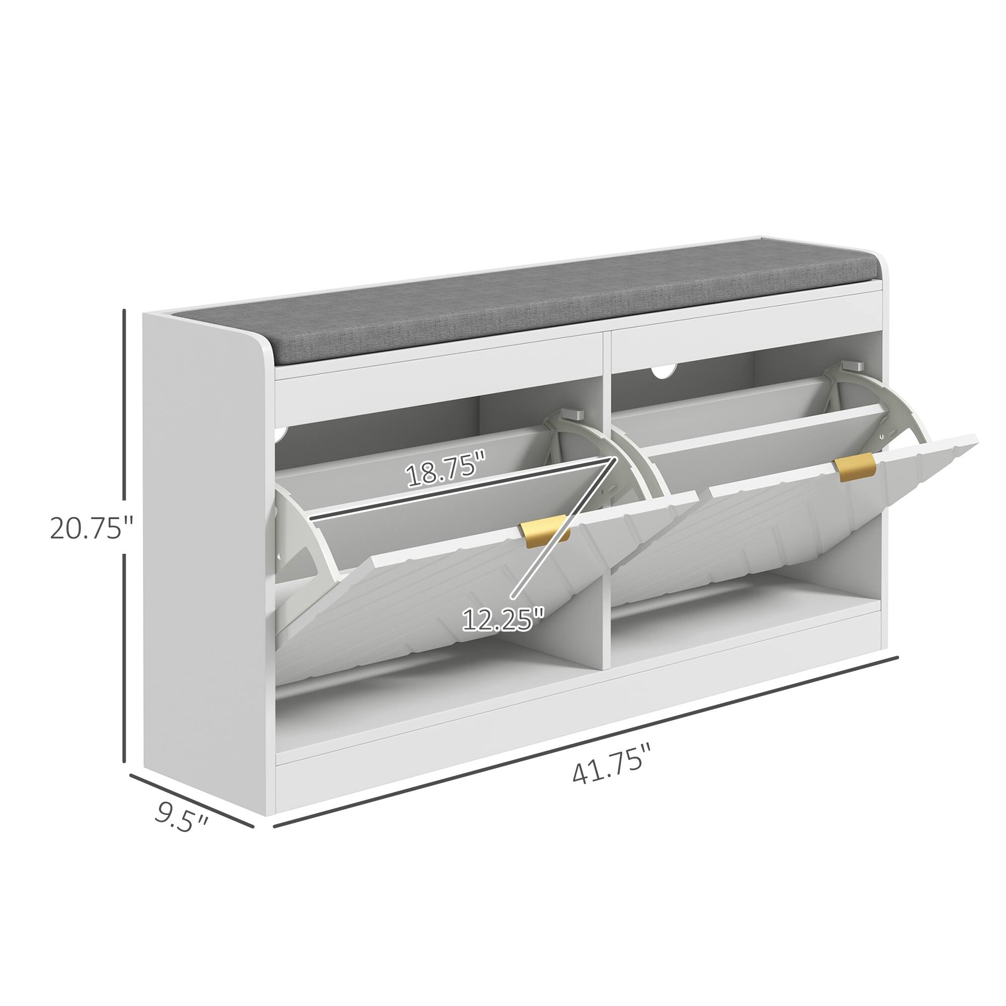 20.75", 18.75", 12.25", 9.5", 41.75"