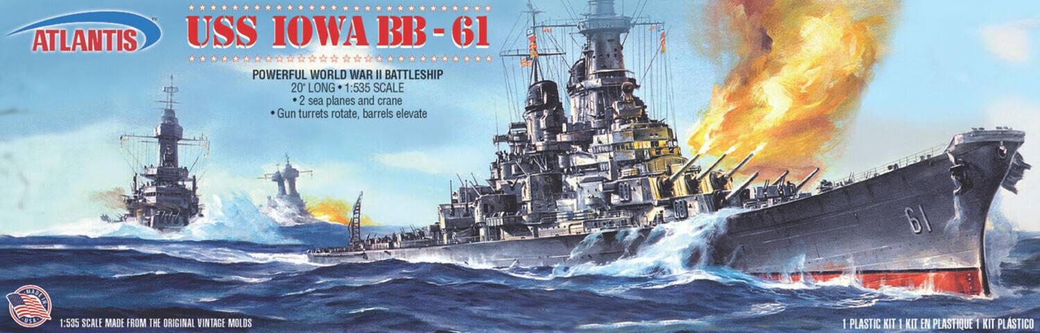 PopMarket USS Iowa (BB 61) World War II Battleship 1:535 Scale Model ...