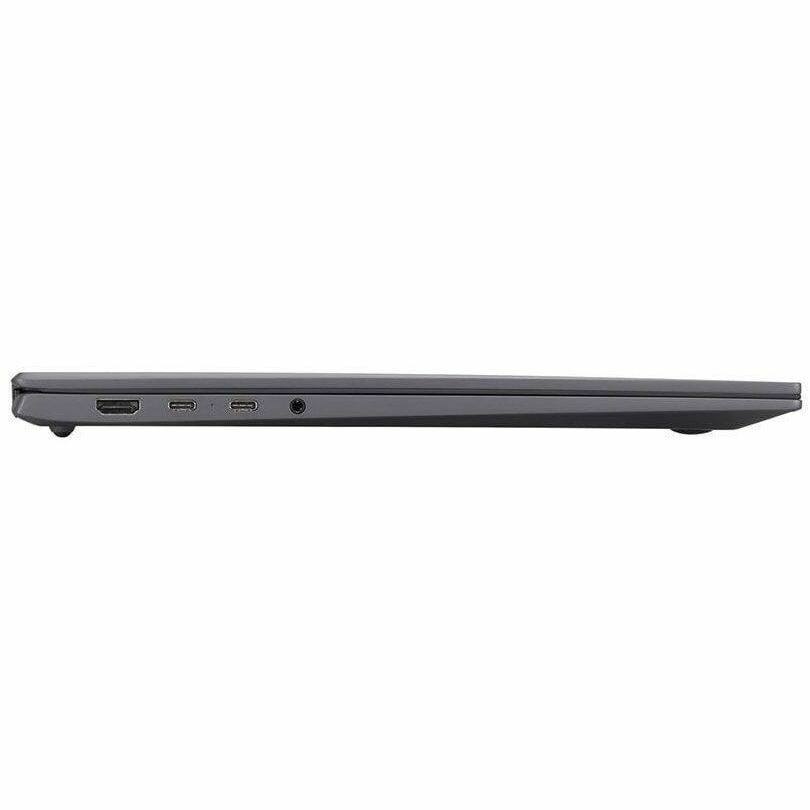Alt View 5. LG - LG gram 17Z90S-V.APC5U1 17" Notebook - WQXGA - 60 Hz - Intel Core Ultra 7 1st Gen 155H - 16 GB - 512 GB PCI Express NVMe - Charcoal Gray.
