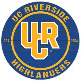 Jardine - UC Riverside Highlanders 20'' x 20'' Indoor/Outdoor Circle Sign - Blue