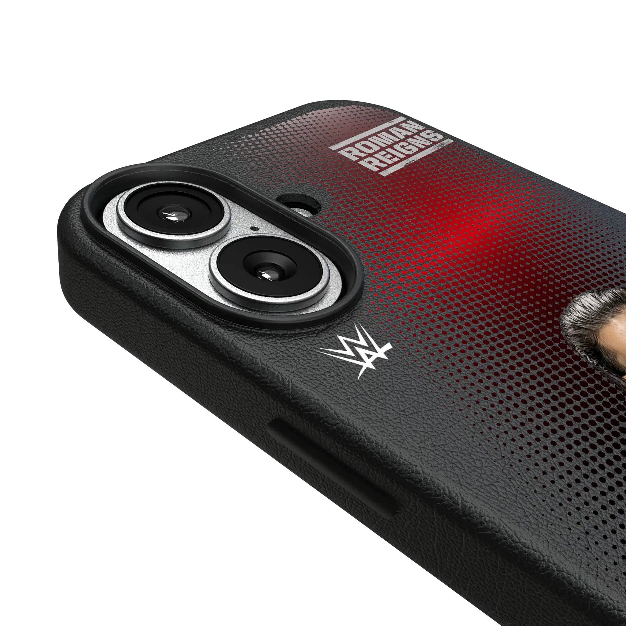 Left. Keyscaper - WWE Superstar MagSafe Compatible Phone Case - Apple iPhone 17 - Roman Reigns.