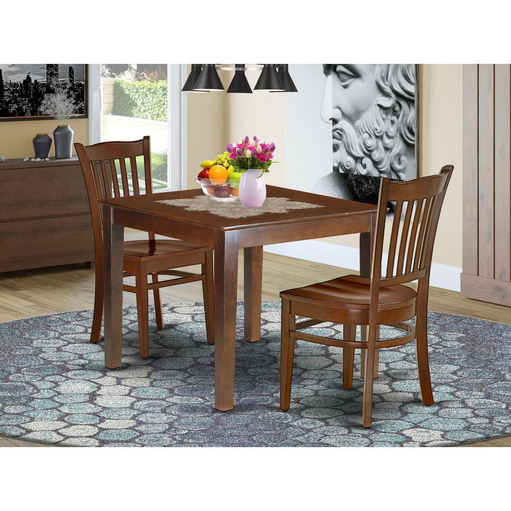 Left. East West Furniture - Dining Room Set Mahogany - Brown.
