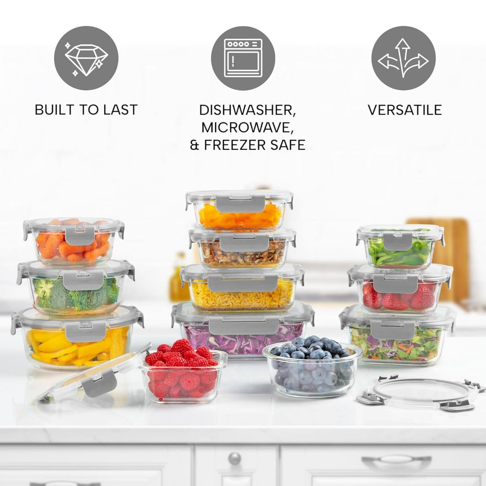 BUILT TO LAST, DISHWASHER, MICROWAVE, & FREEZER SAFE, VERSATILE