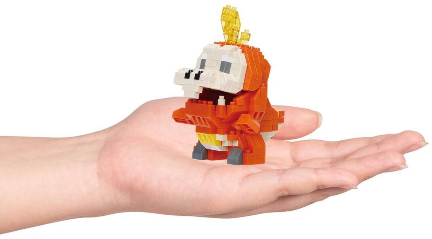 Alt View 4. Bandai - Nanoblock - Pokemon RS Series - Fuecoco Building Kit   - COLLECTIBLES - Multicolor.