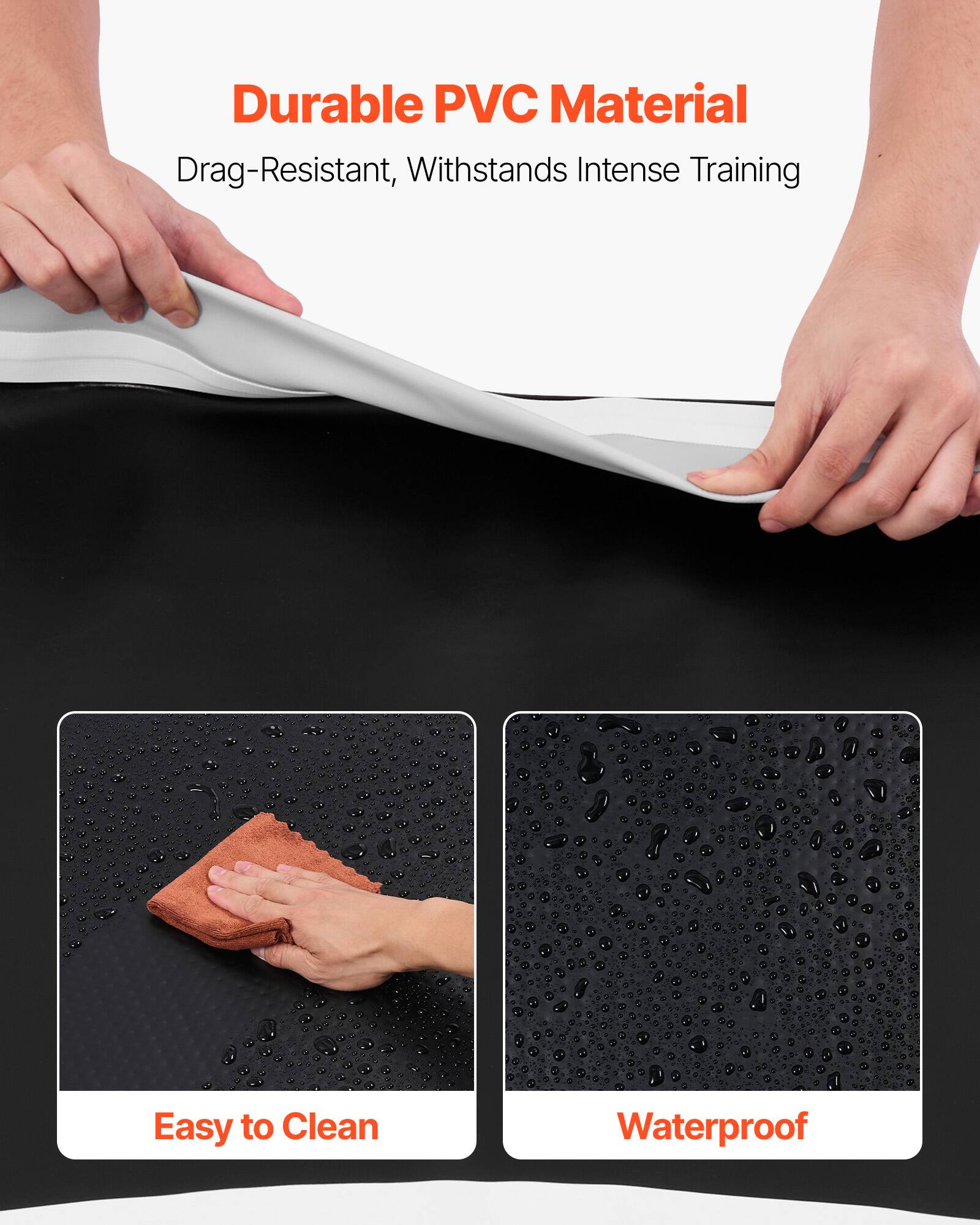Durable PVC Material  
Drag-Resistant, Withstands Intense Training  

Easy to Clean  

Waterproof
