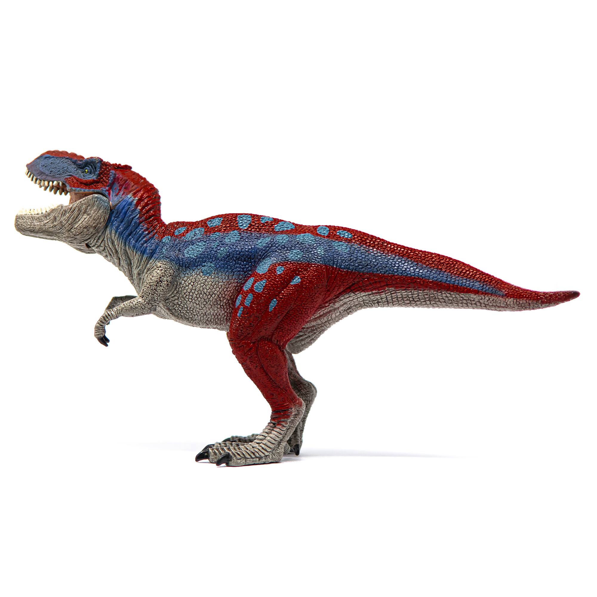 Angle. Schleich - Dinosaurs: Tyrannosaurus Rex - Blue.