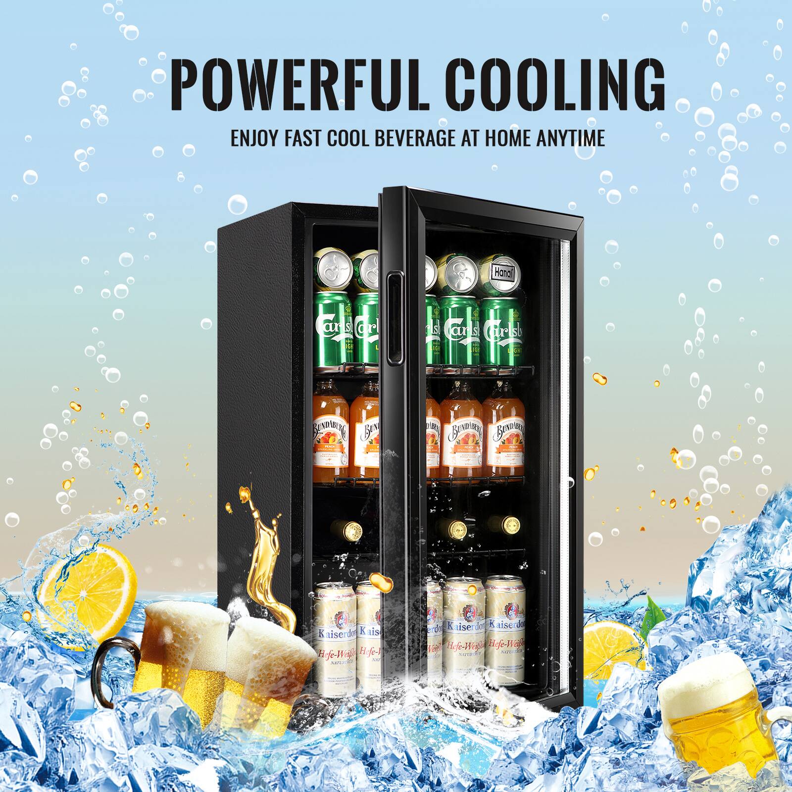 POWERFUL COOLING  
ENJOY FAST COOL BEVERAGE AT HOME ANYTIME