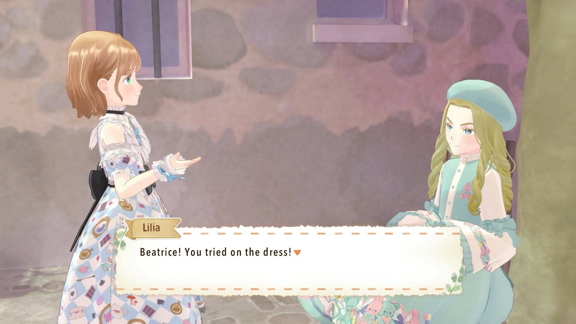 Lilia Beatrice! You tried on the dress!