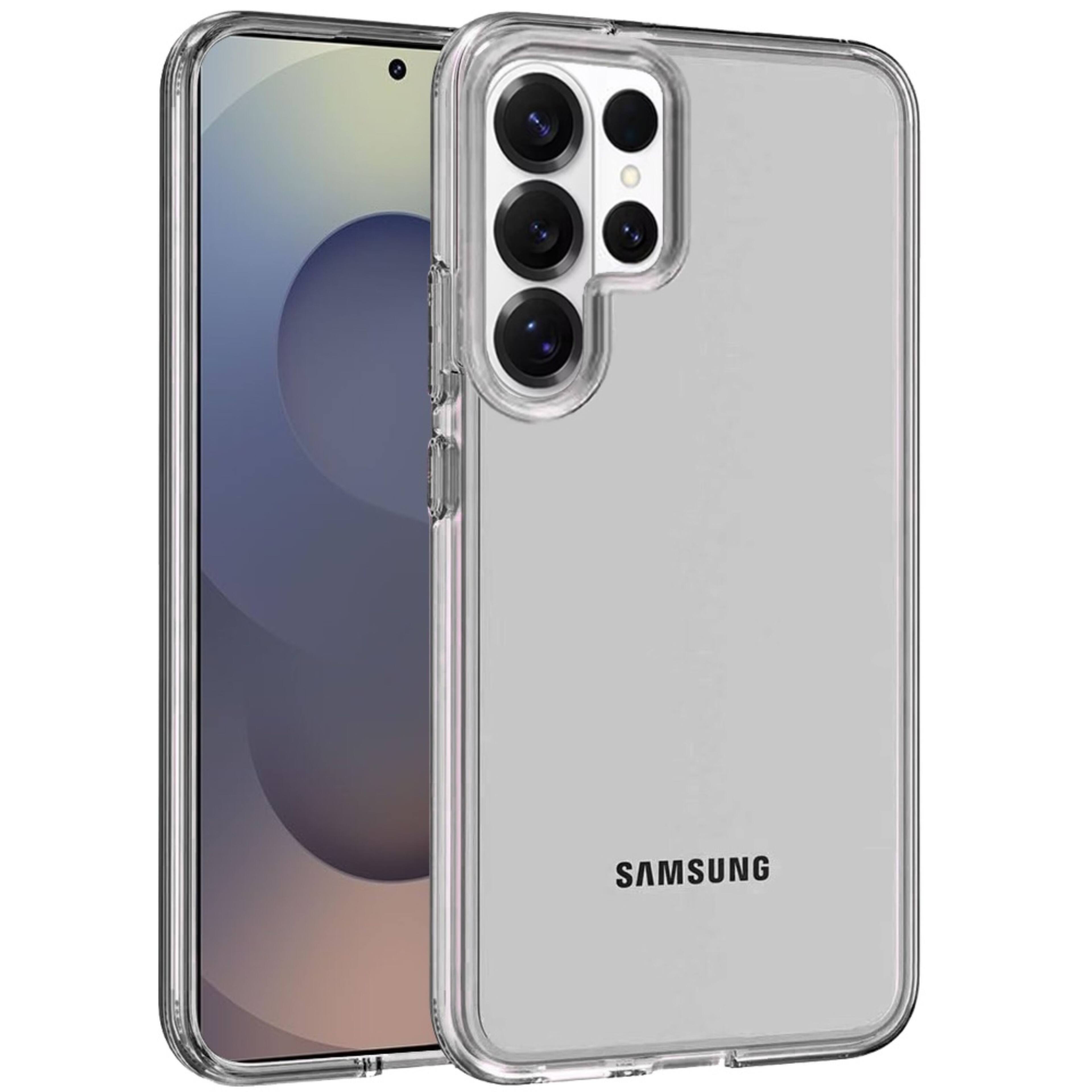 Angle. Kitcheniva - Sturdy Ultra Thick 3mm Translucent Plus Tempered Glass For Samsung S26 Ultra Smoke - Gray.