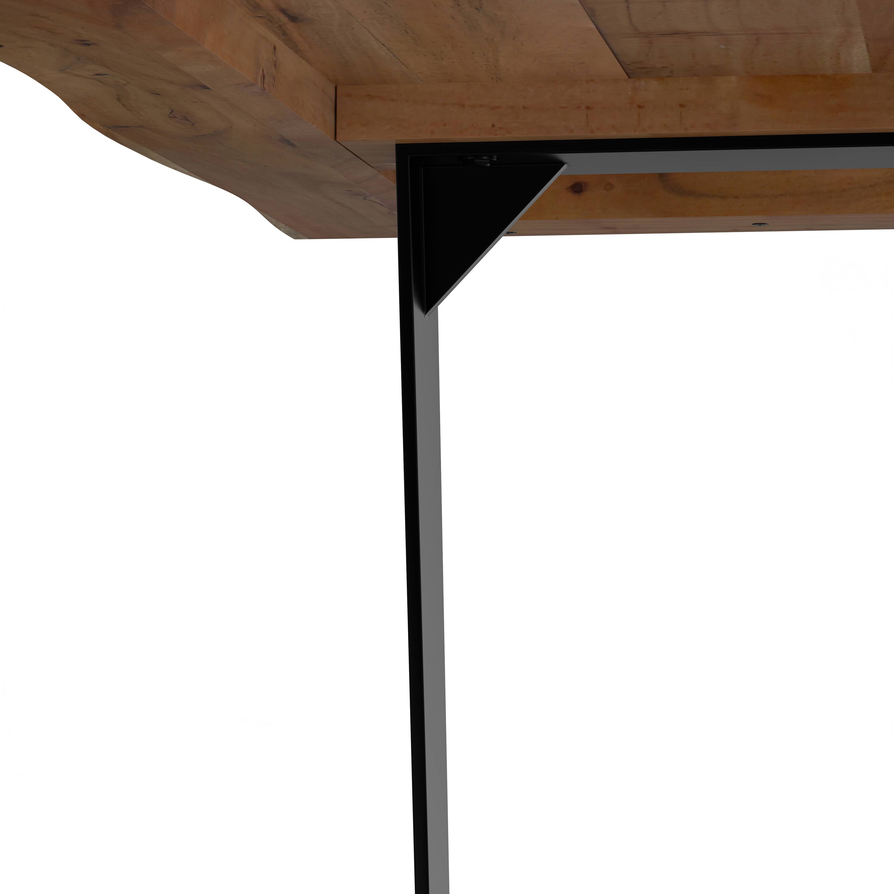 Alt View 7. Simpli Home - Delta 72 inch x 36 inch Rectangle Modern Industrial Dining Table in Natural - Natural.