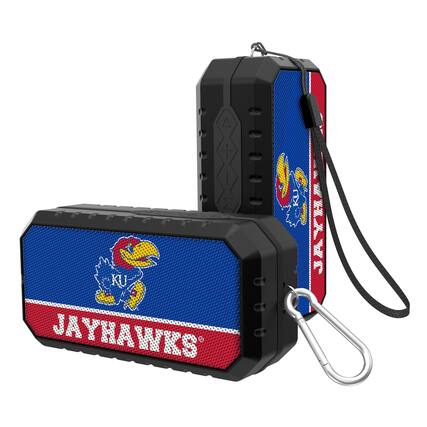 Front. Keyscaper - Kansas Jayhawks End Zone Water Resistant Bluetooth Speaker - Multicolor.