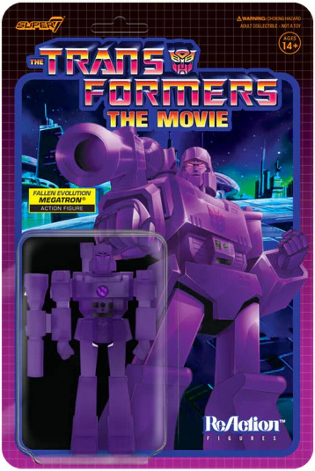 Transformers - ReAction Figure Wv1 - Megatron Transformation (Purple Grid) - COLLECTIBLES