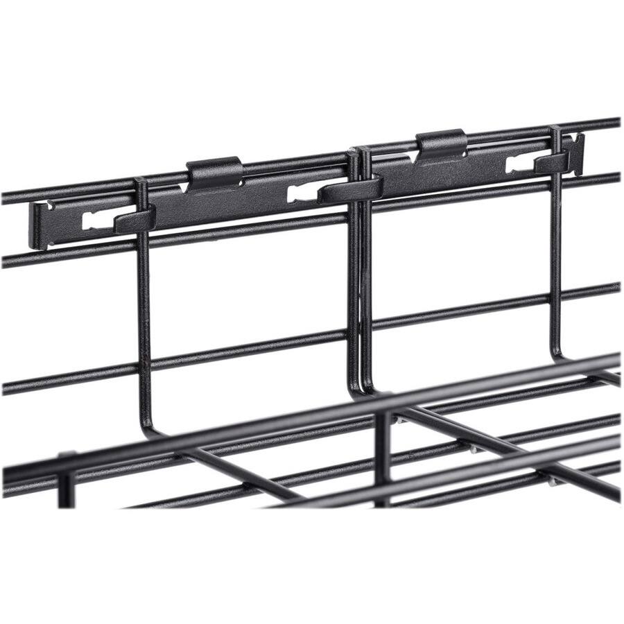 Alt View 1. Tripp Lite - Tripp Lite Wire Mesh Cable Tray Management Organization, Ideal for Industrial & Data Centers, 2 Pack, 6 inches x 2 - Black.