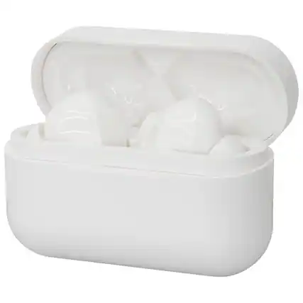 Front. iLive - True Wireless Noise Canceling Earbud - White.
