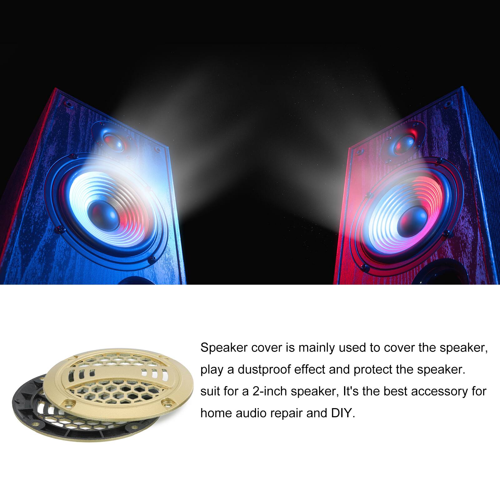 Speaker cover is mainly used to cover the speaker, play a dustproof effect and protect the speaker. It's the best accessory for home audio repair and DIY.