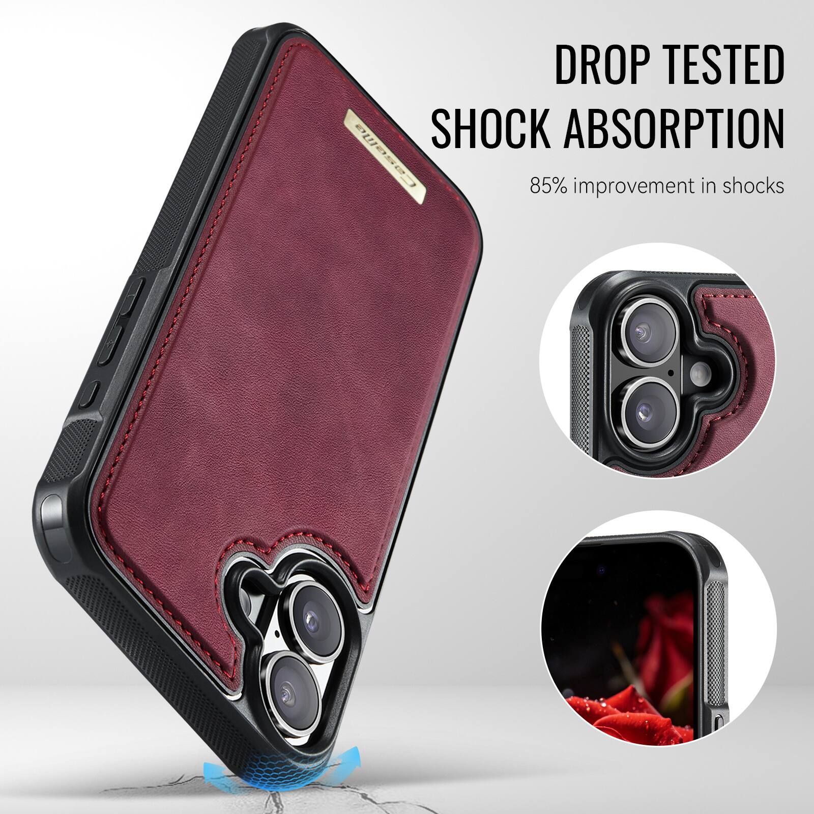 DROP TESTED  
SHOCK ABSORPTION  
85% improvement in shocks
