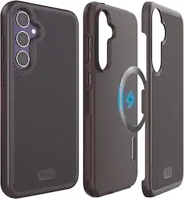 TUDIA - MergeGrip for Samsung Galaxy S23 FE 2023 Magsafe Compatible Cover - Matte Black