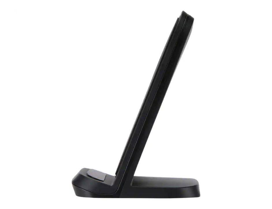 Left. AT&T - AT&T 15W Premium Wireless Charging Stand Charges 40% Faster On Select Devices Than Standard Wireless Chargers | Color: B - Black.