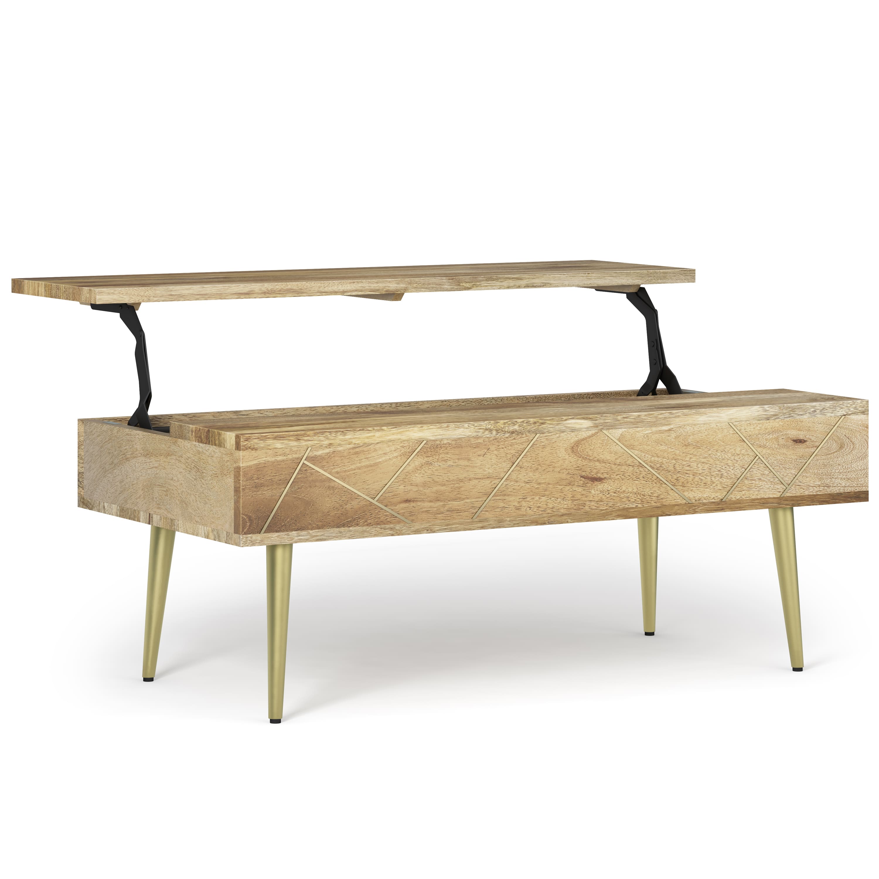 Simpli Home - Jager Large Lift Top Coffee Table - Natural