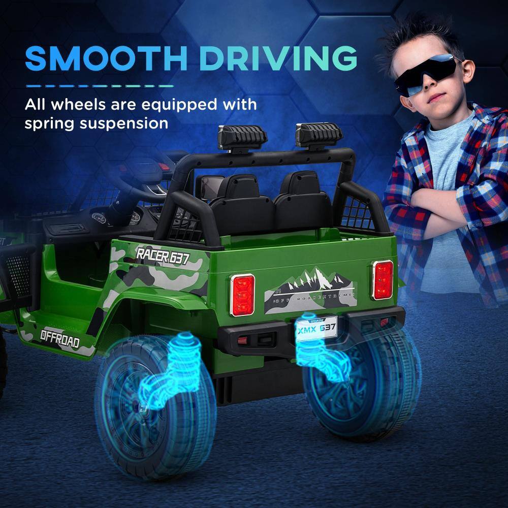 SMOOTH DRIVING  
All wheels are equipped with spring suspension  

RACER 637  
OFFROAD  
XMX 637
