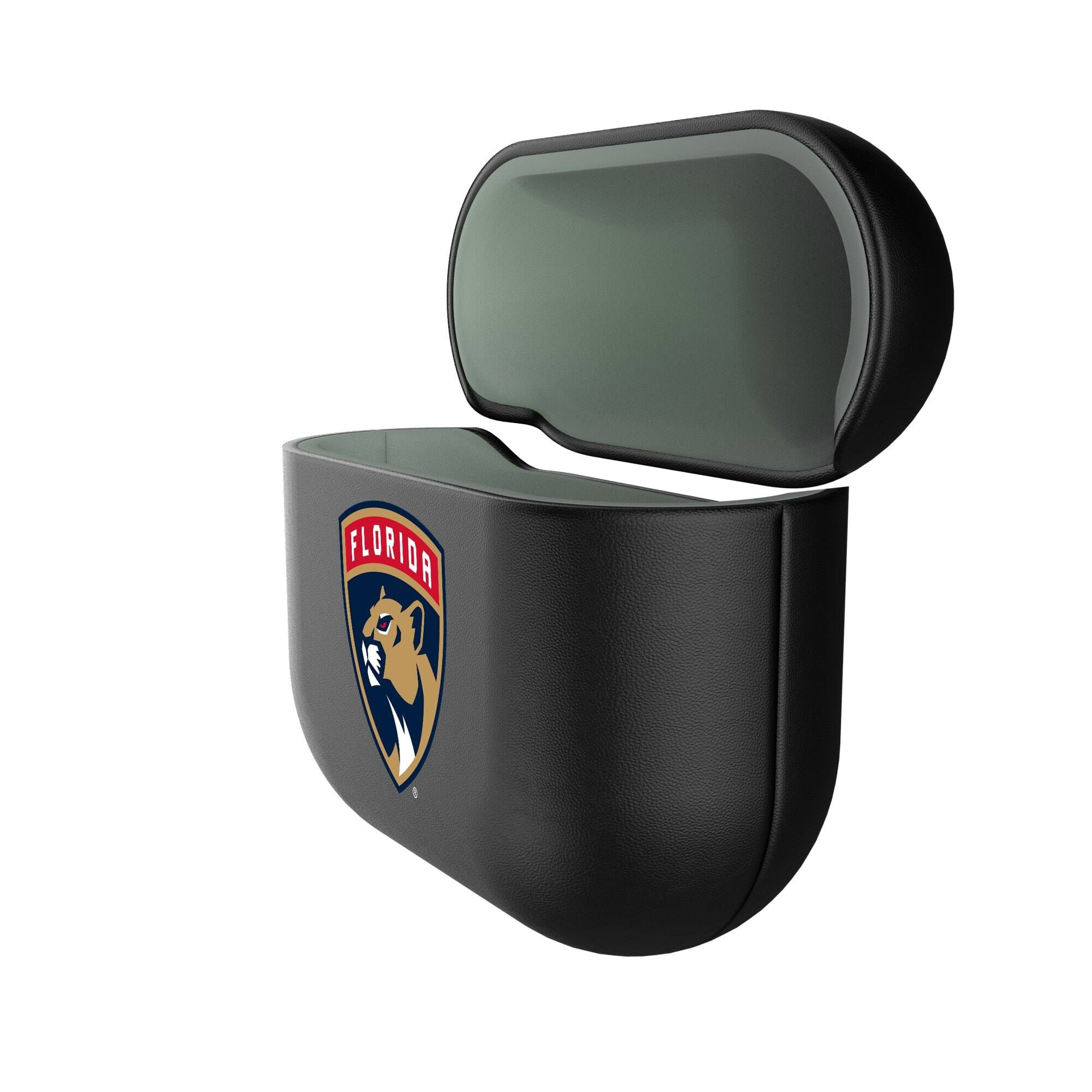 Alt View 1. Keyscaper - Florida Panthers Florida Panthers Insignia AirPods 4th Generation Case Cover - No Size - Black.