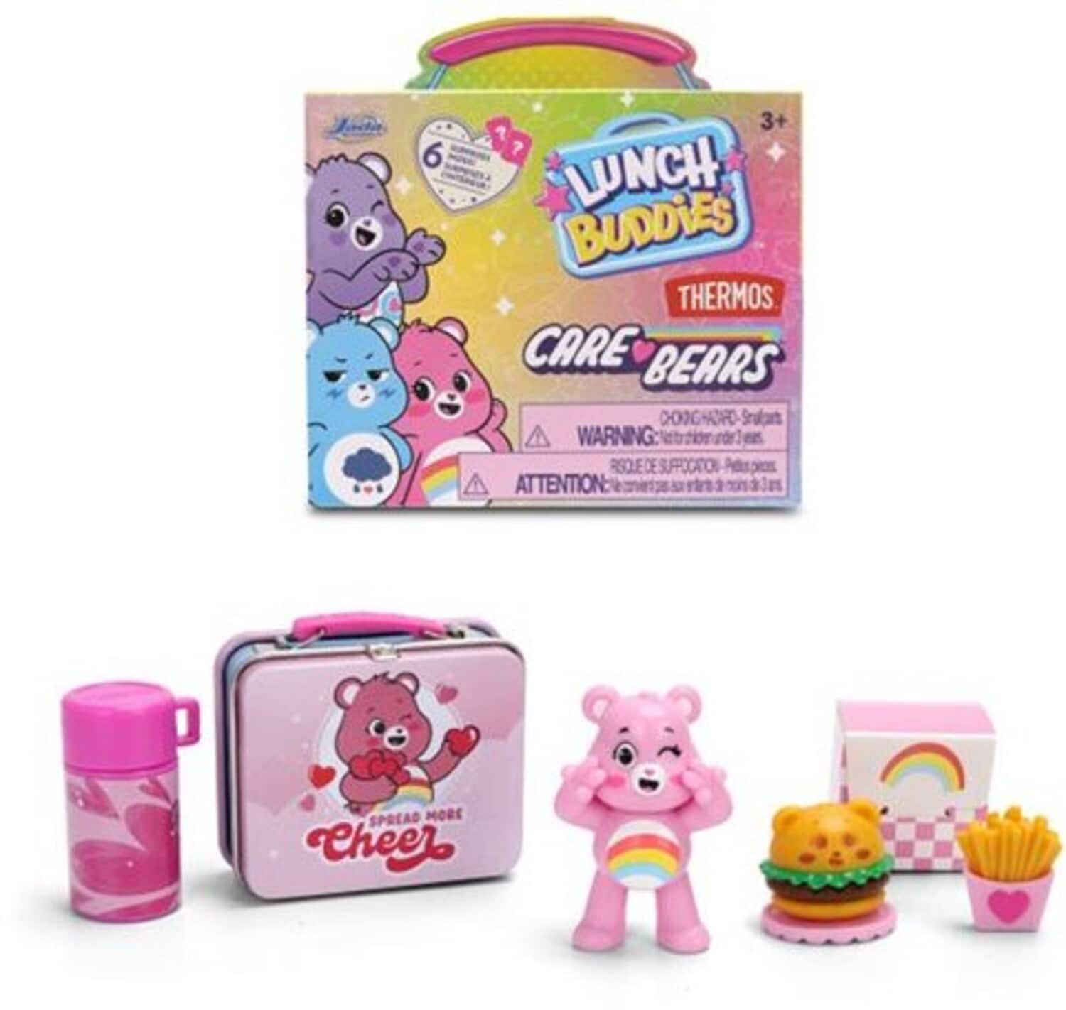 Jada Toys Care Bears Lunch Box Buddies Blind Box Display