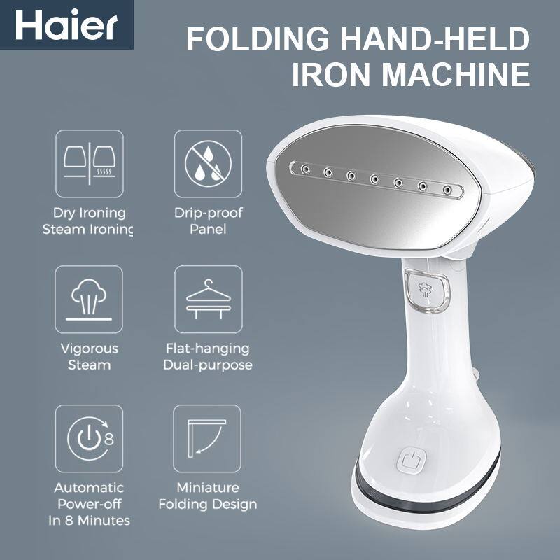 Haier FOLDING HAND-HELD IRON MACHINE
Dry Ironing Steam Ironing
Drip-proof Panel
Vigorous Steam
Flat-hanging Dual-purpose
Automatic Power-off In 8 Minutes
Miniature Folding Design