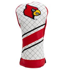 Team Golf - Louisville Cardinals Striped Quilted Driver Headcover - Multicolor