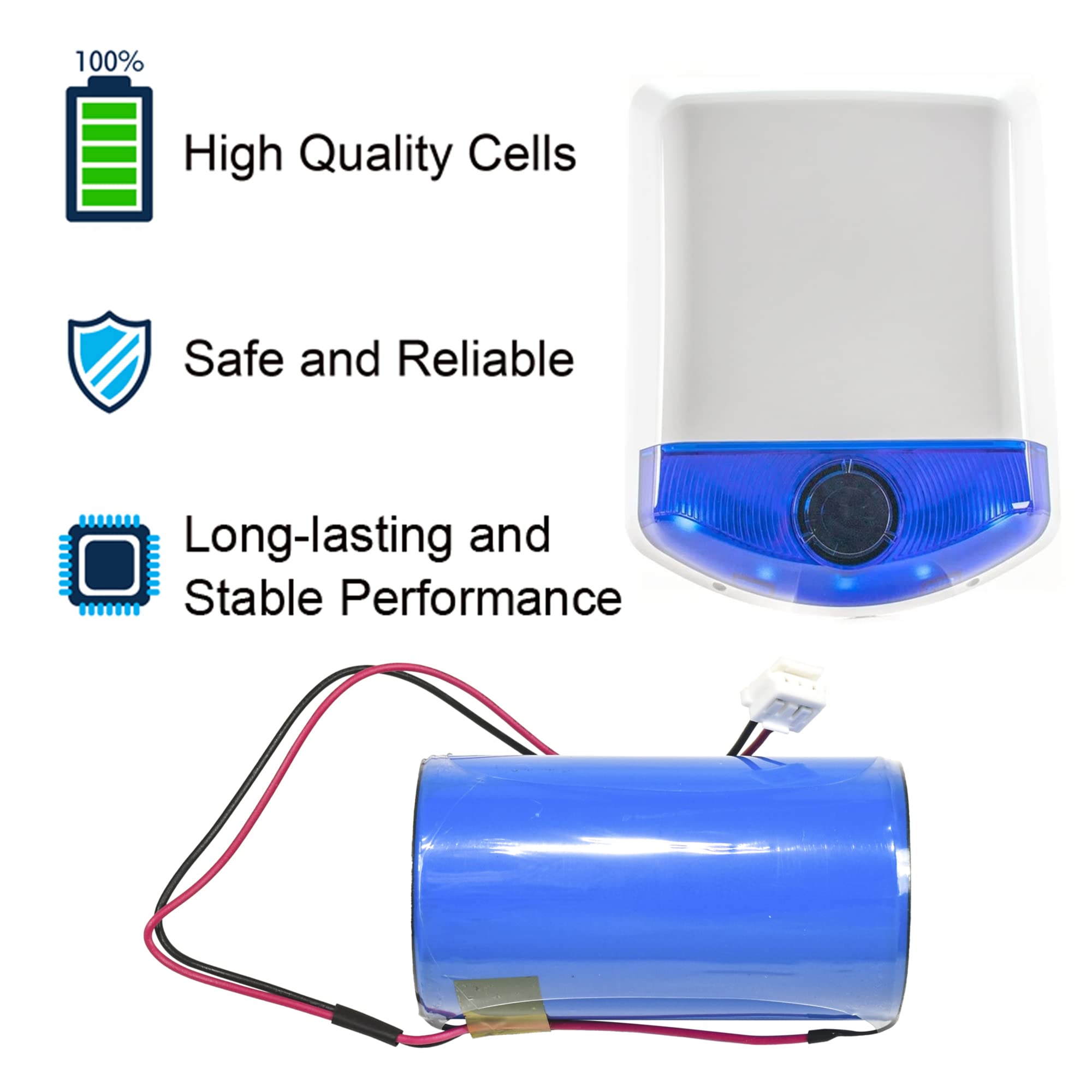100% High Quality Cells  
Safe and Reliable  
Long-lasting and Stable Performance