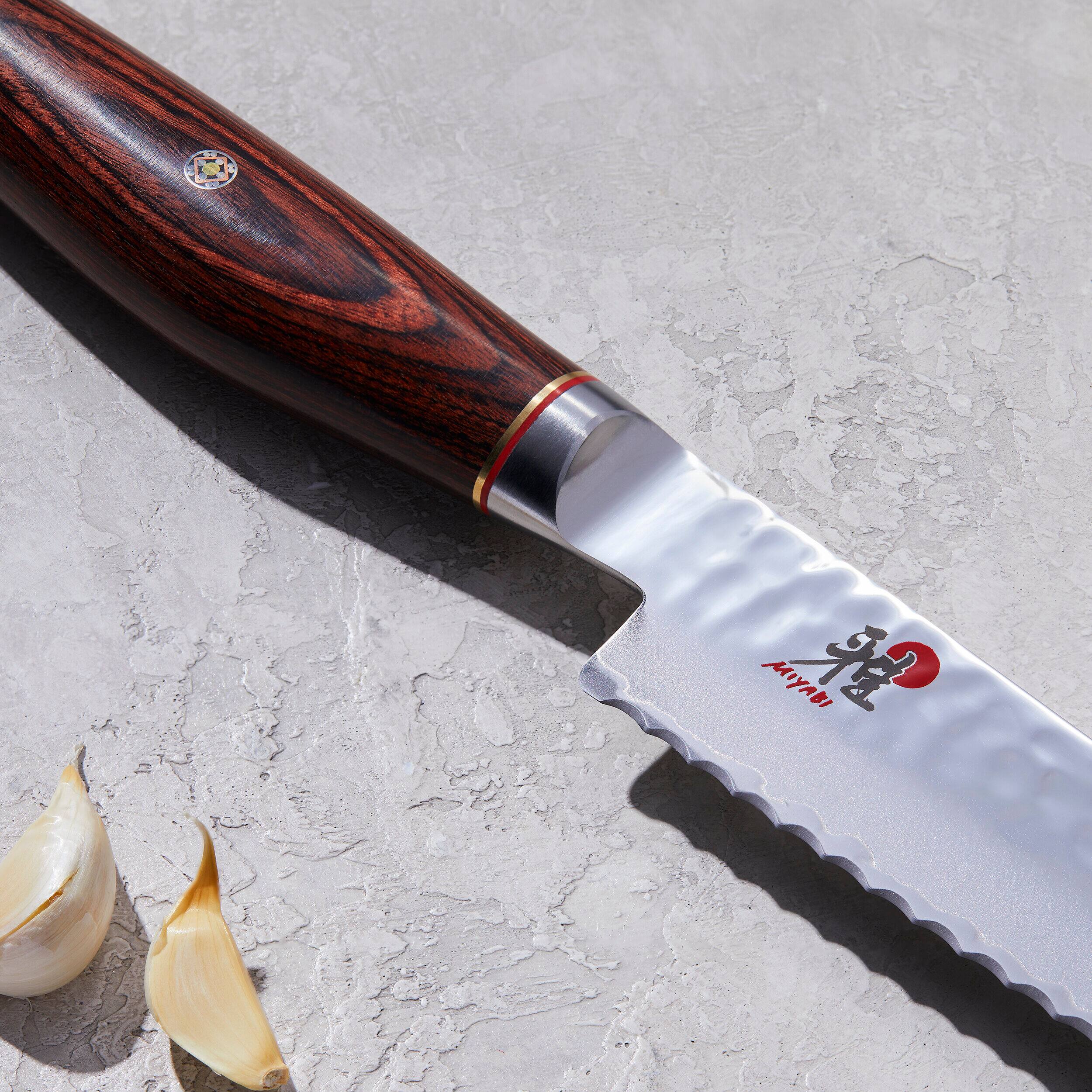 Alt View 4. Miyabi - Miyabi Artisan 9-inch Bread Knife - Stainless Steel.