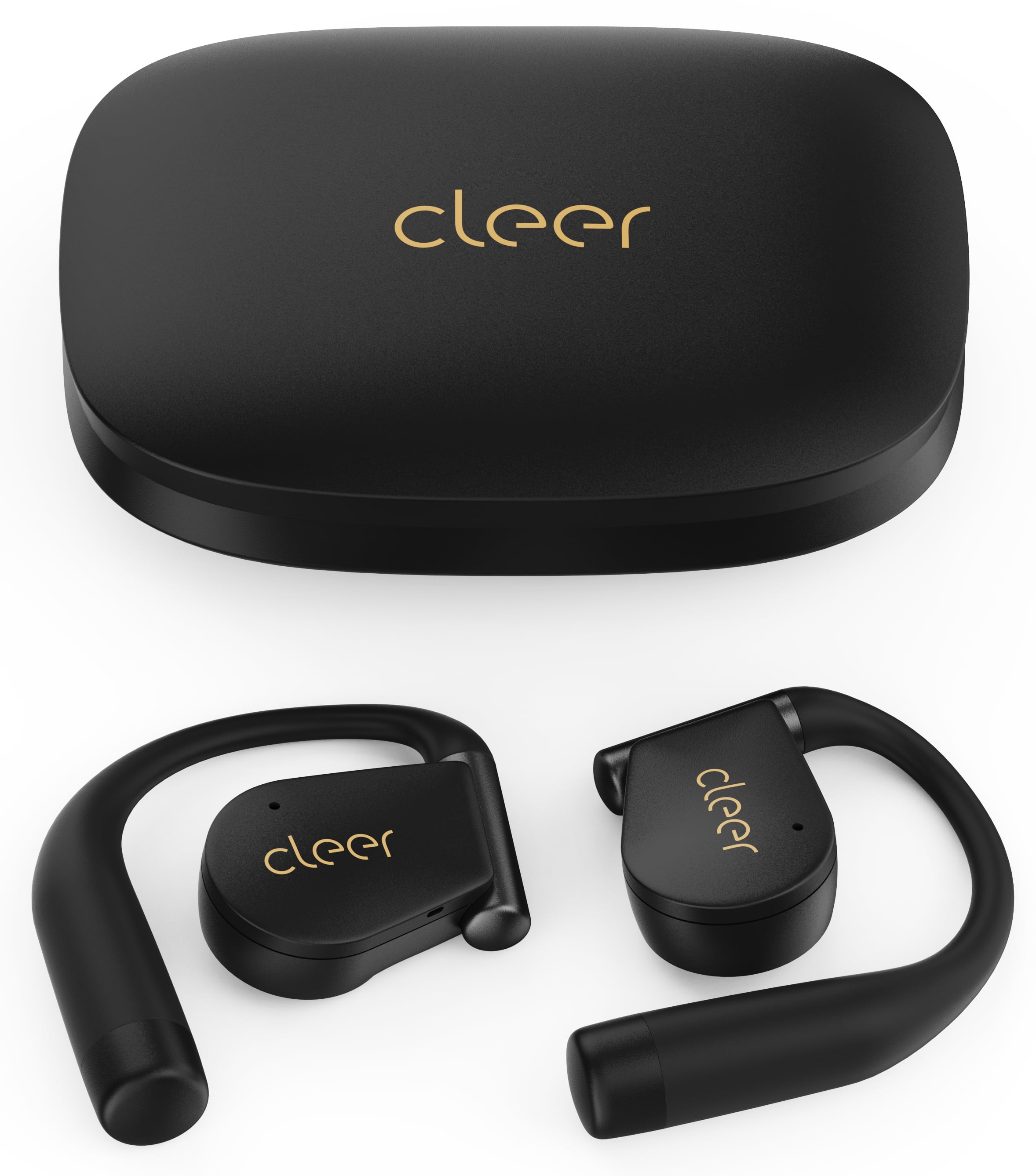 Cleer - ARC 4 Open-Ear Headphones with Dolby Audio, THX Certified, IPX7 Waterproofing, 32H Playback – - Black