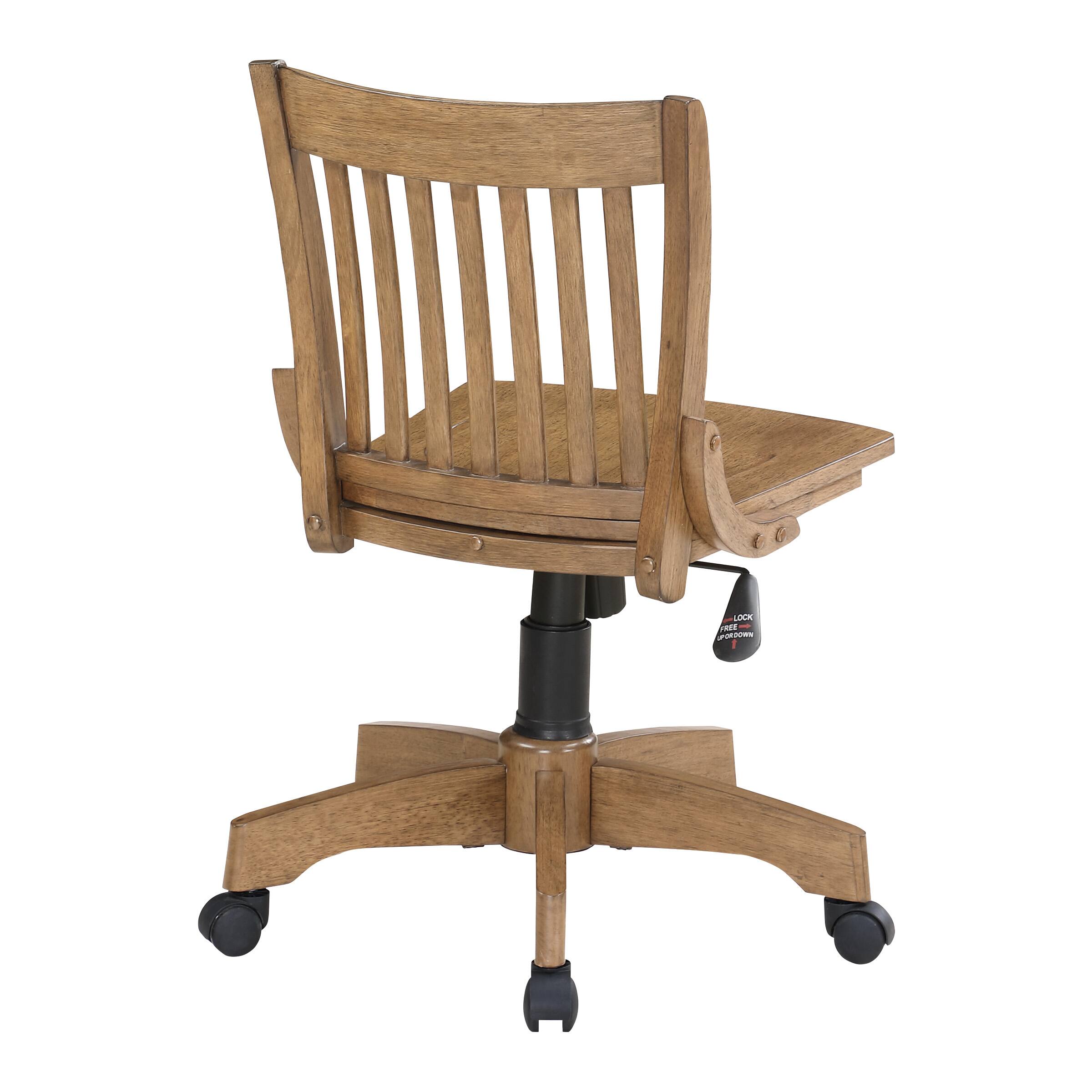 Alt View 11. OSP Home Furnishings - Wood Bankers Home Office Wood Chair - Medium Oak.