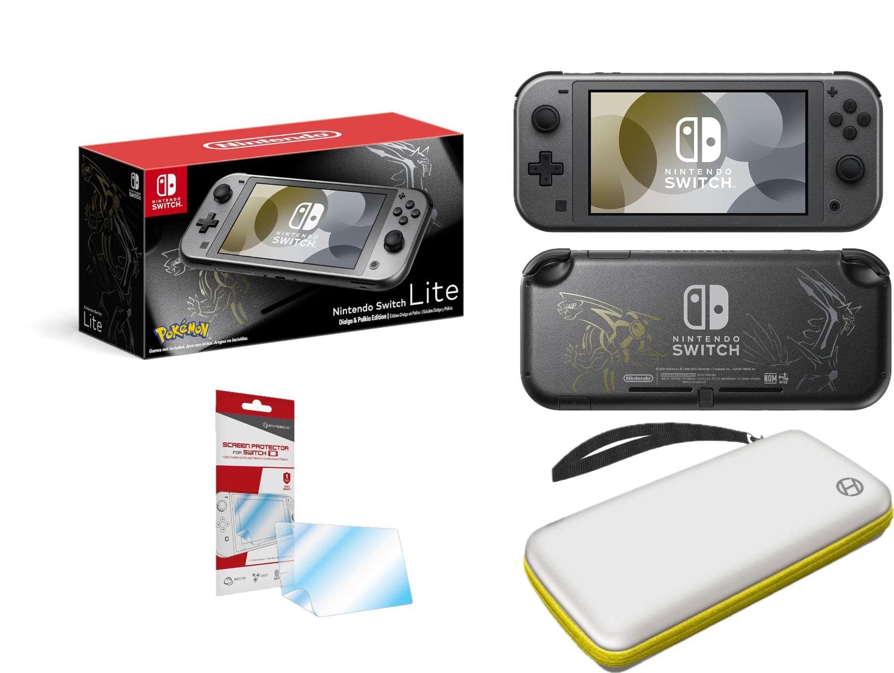 Switch Lite Limited Edition Dialga & Palkia Holiday Bundle - Nintendo Switch