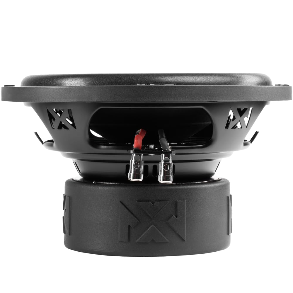 Back. NVX - NSW104 Version 3 (NSW104v3) 500W RMS Dual 4-Ohm 10in Subwoofer.