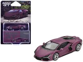 True Scale Miniatures - Lamborghini Revuelto Viola 30th Matt Purple Metallic Limited Edition 1/64 Diecast Model Car by Mini GT