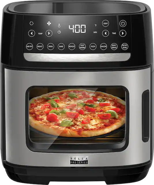 bella PRO 12.6 qt. Touchscreen Air Fryer Pizza Oven with Rotisserie Stainless Steel 90246 Best Buy