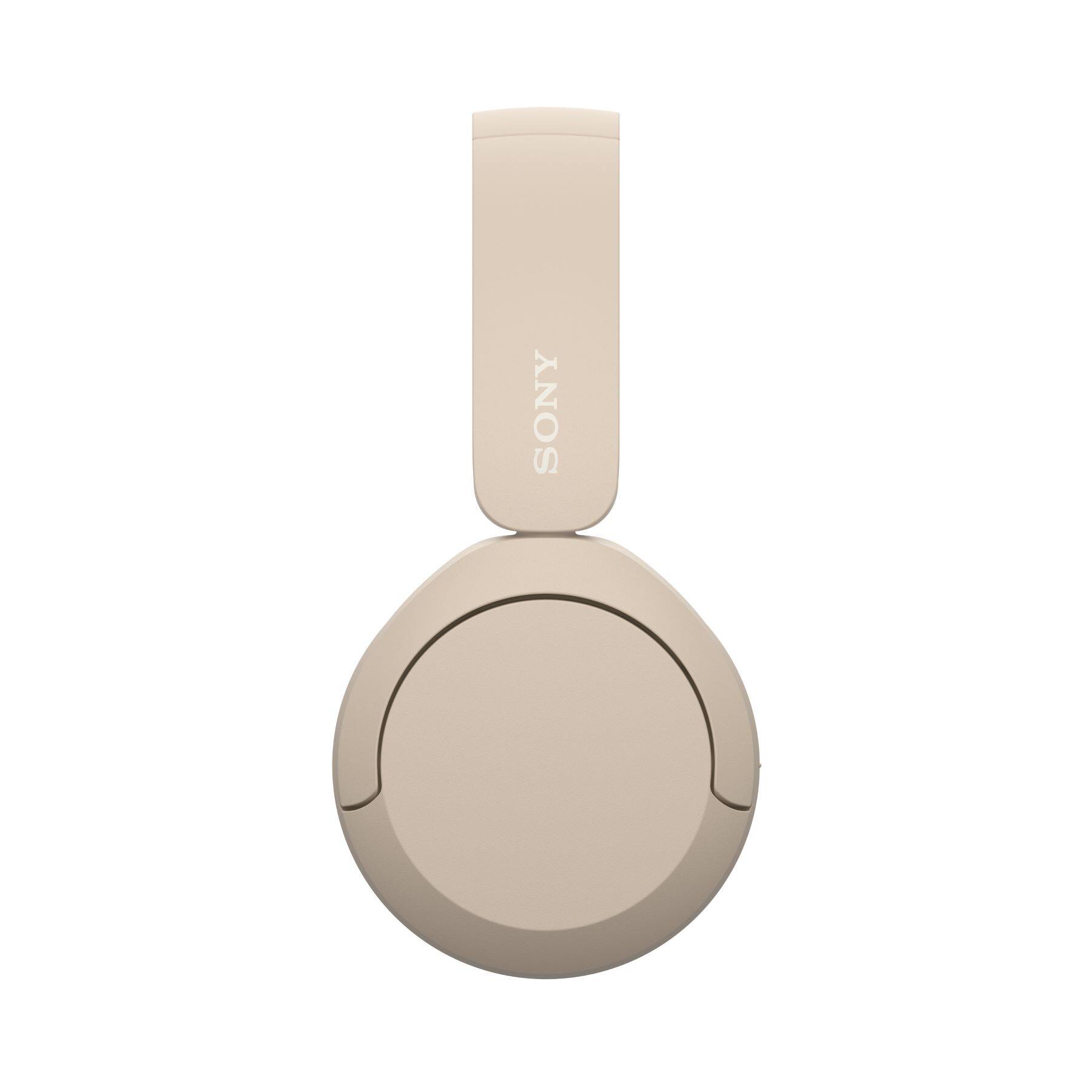 Left. Sony - WH-CH520 Wireless Headphone with Microphone - Cappuccino.