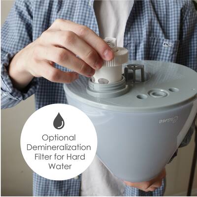 CRANE 1 Gal. Drop Ultrasonic Cool Mist Humidifier Grey EE