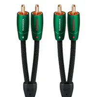 AudioQuest - Evergreen RCA > RCA 65.6' Analog Audio Interconnect Cable - Green on Black - Front_Zoom