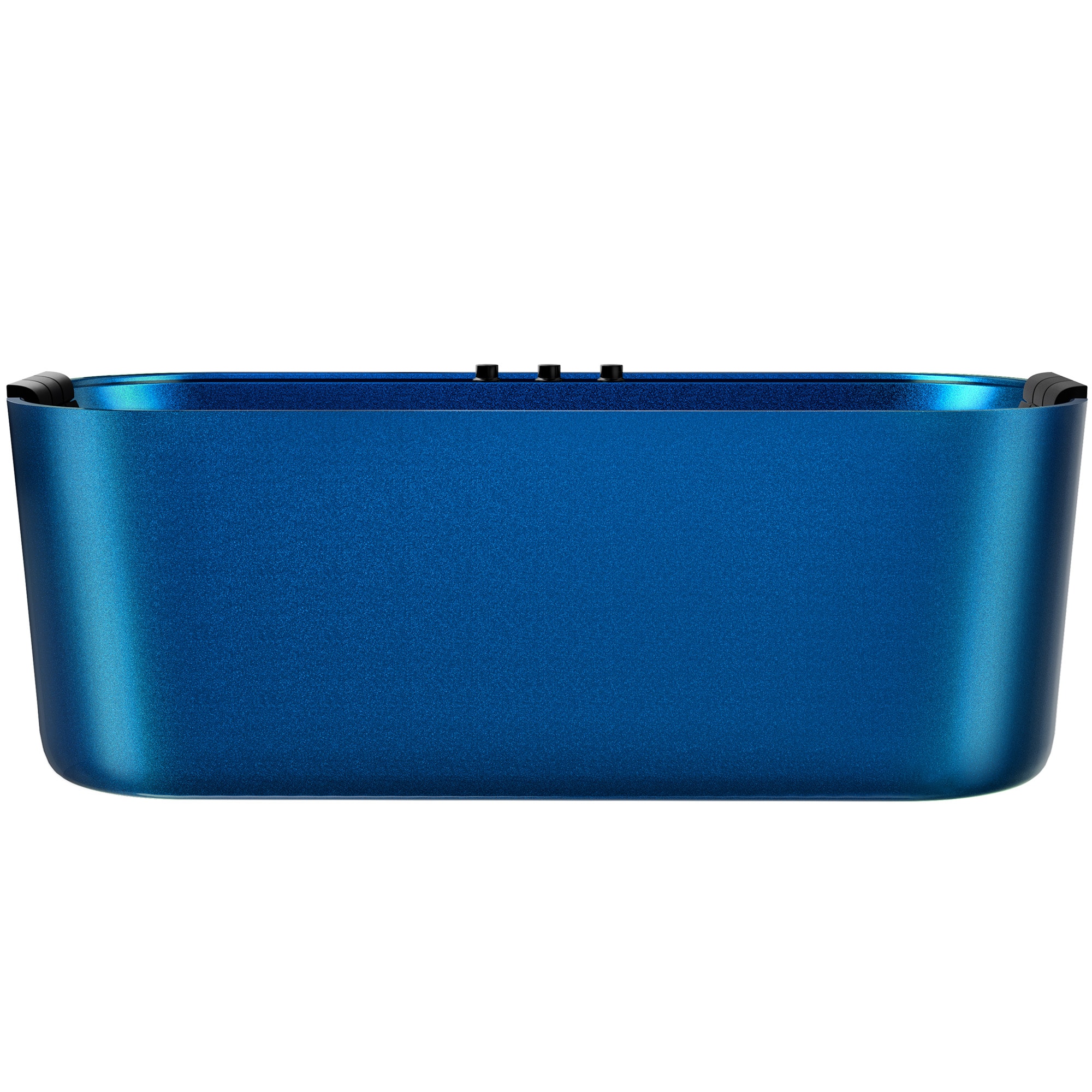 Empava - 67 in. x 31.5 in. Center Drain Combination 16 Water and 12 Air Bubble Jets Bathtub Freestanding Whirlpool Bath - Blue