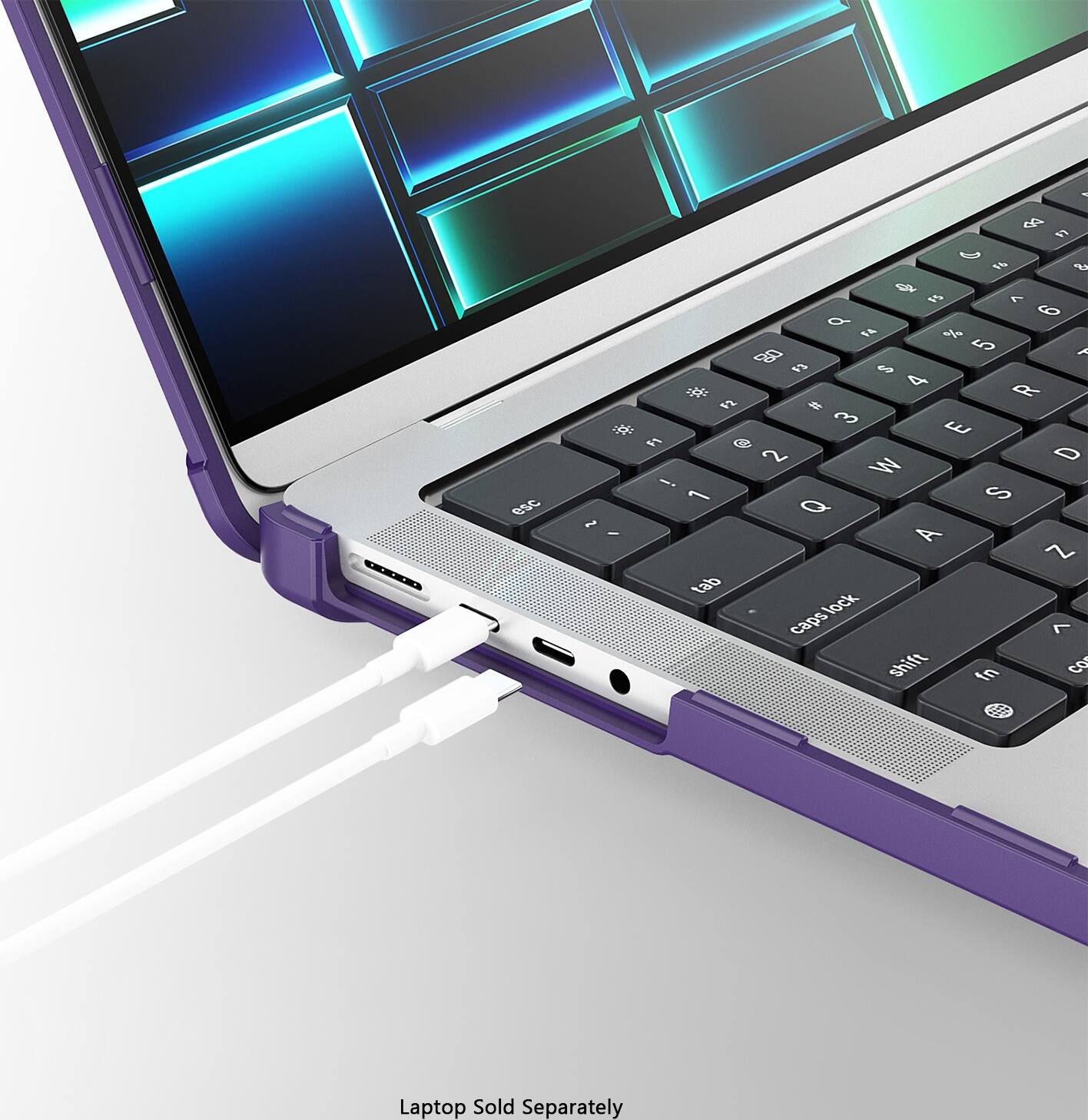 Laptop sold separately.