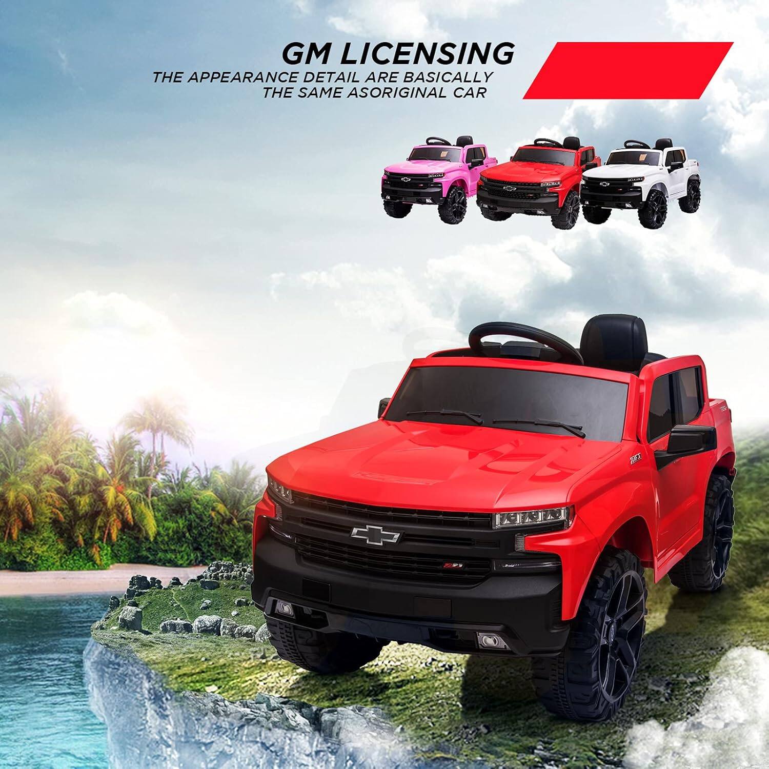 GM LICENSING  
THE APPEARANCE DETAIL ARE BASICALLY THE SAME AS ORIGINAL CAR